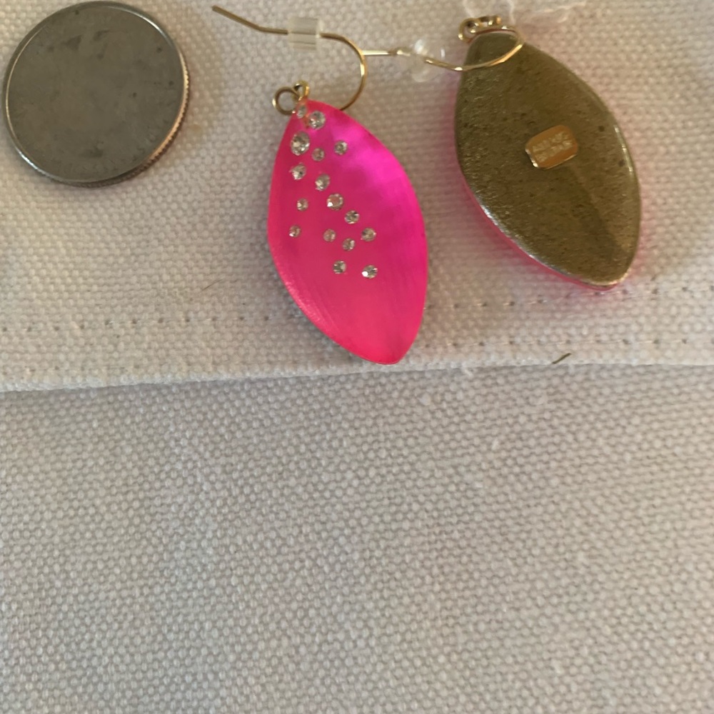 Alexis Bittar bright pink earrings